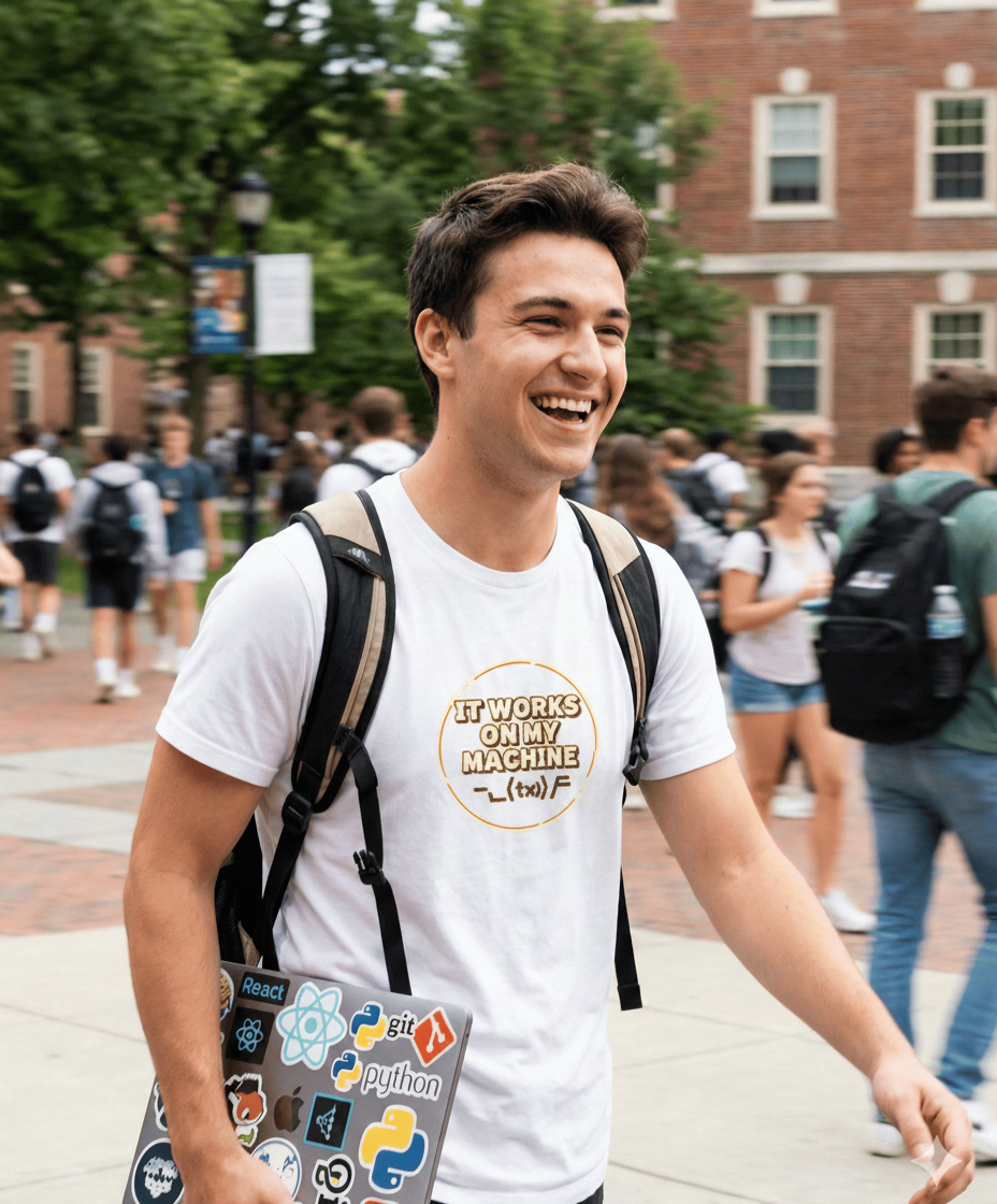 White Product with Model