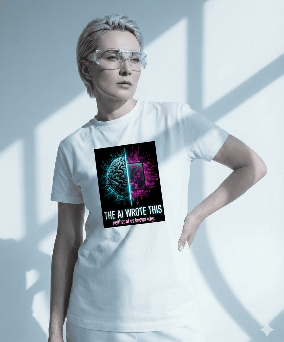 White Product with Model